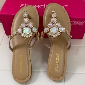 Shoedazzle Flat Thong Sandals